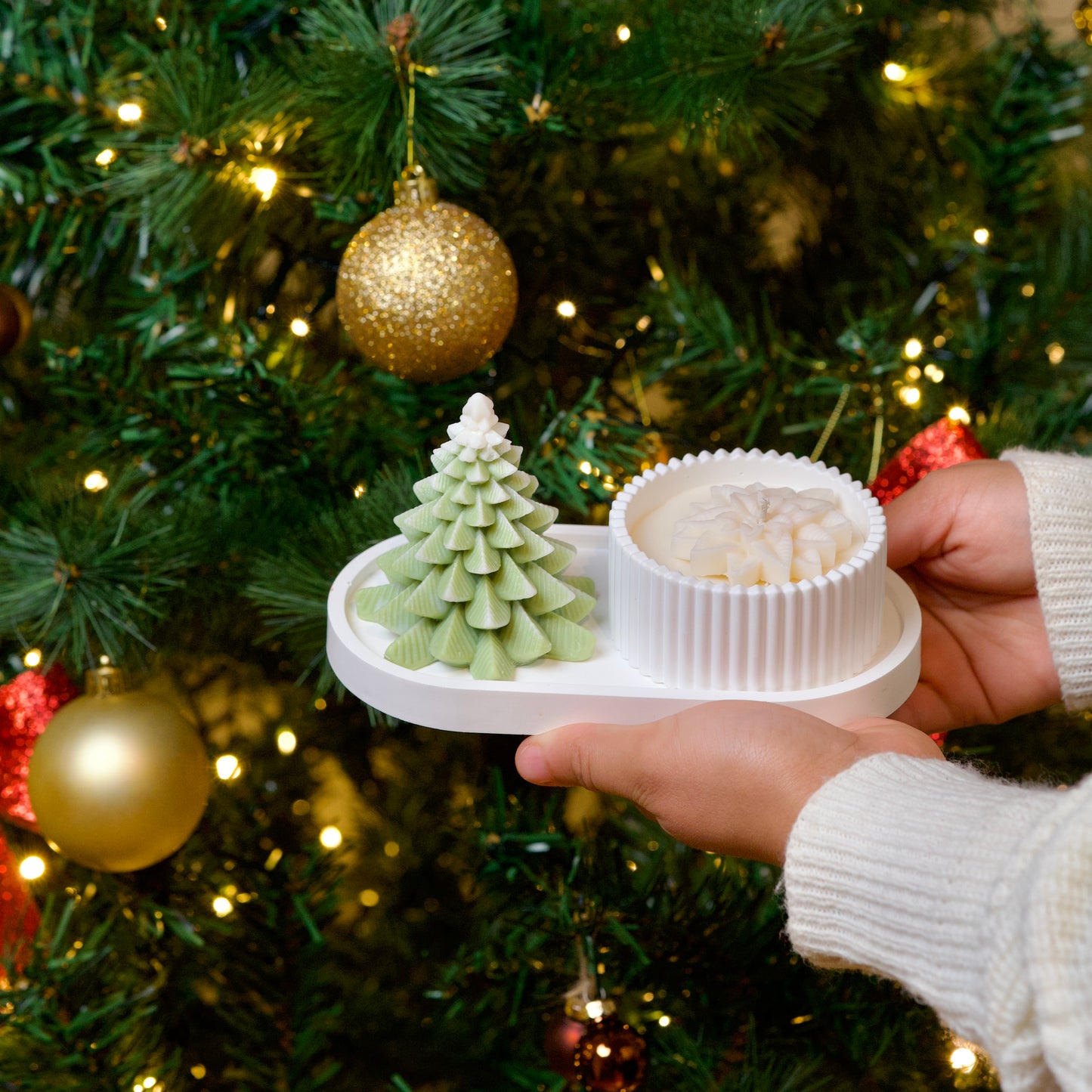 SAPIN DE MINUIT - Set de bougies de Noël parfumées