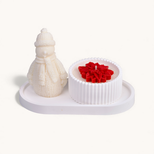 COMPAGNON DES NEIGES - Set de bougies de Noël parfumées