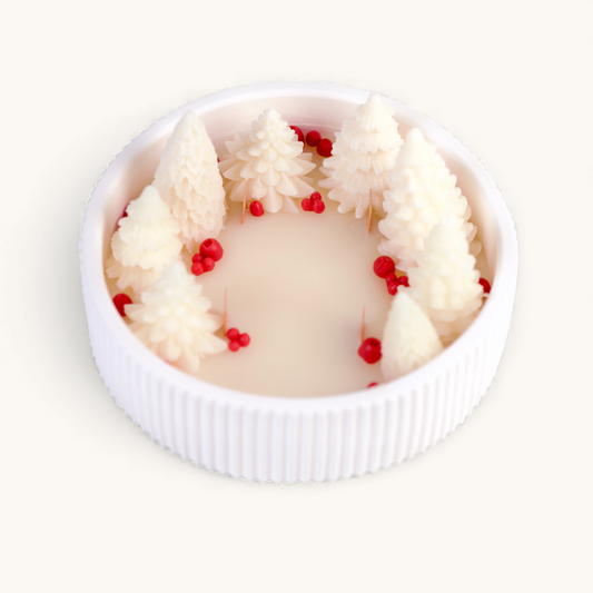 FORÊT ÉTOILÉE - Bougie de Noël parfumée - Grand bol