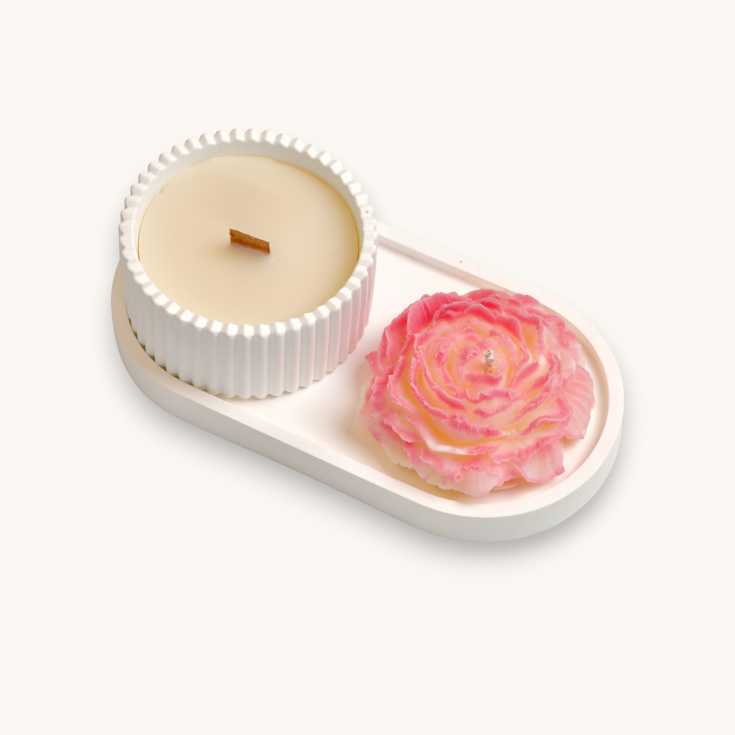 PIVOINE D'AMAÏA - Set de bougies parfumées