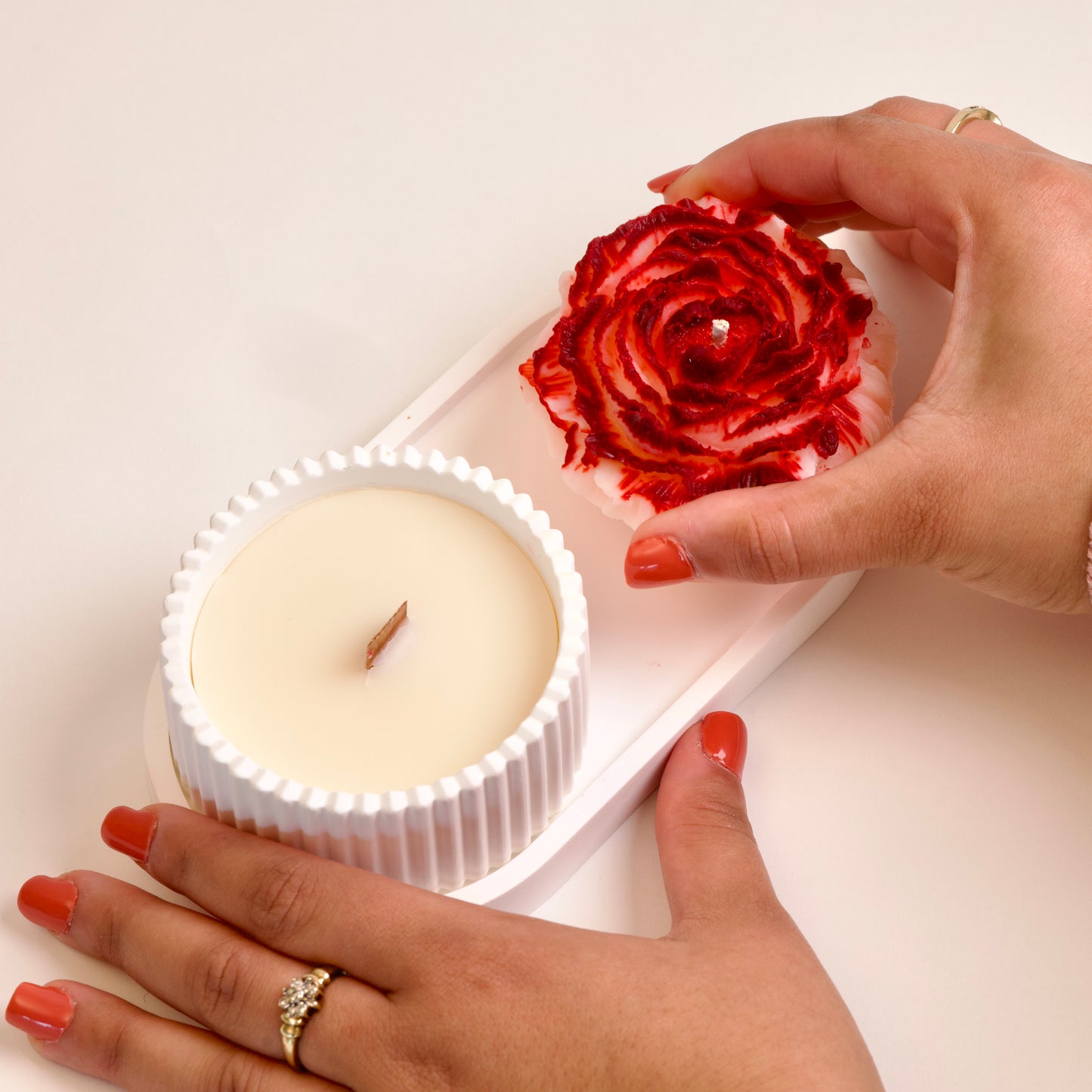 PIVOINE D'AMAÏA - Set de bougies parfumées