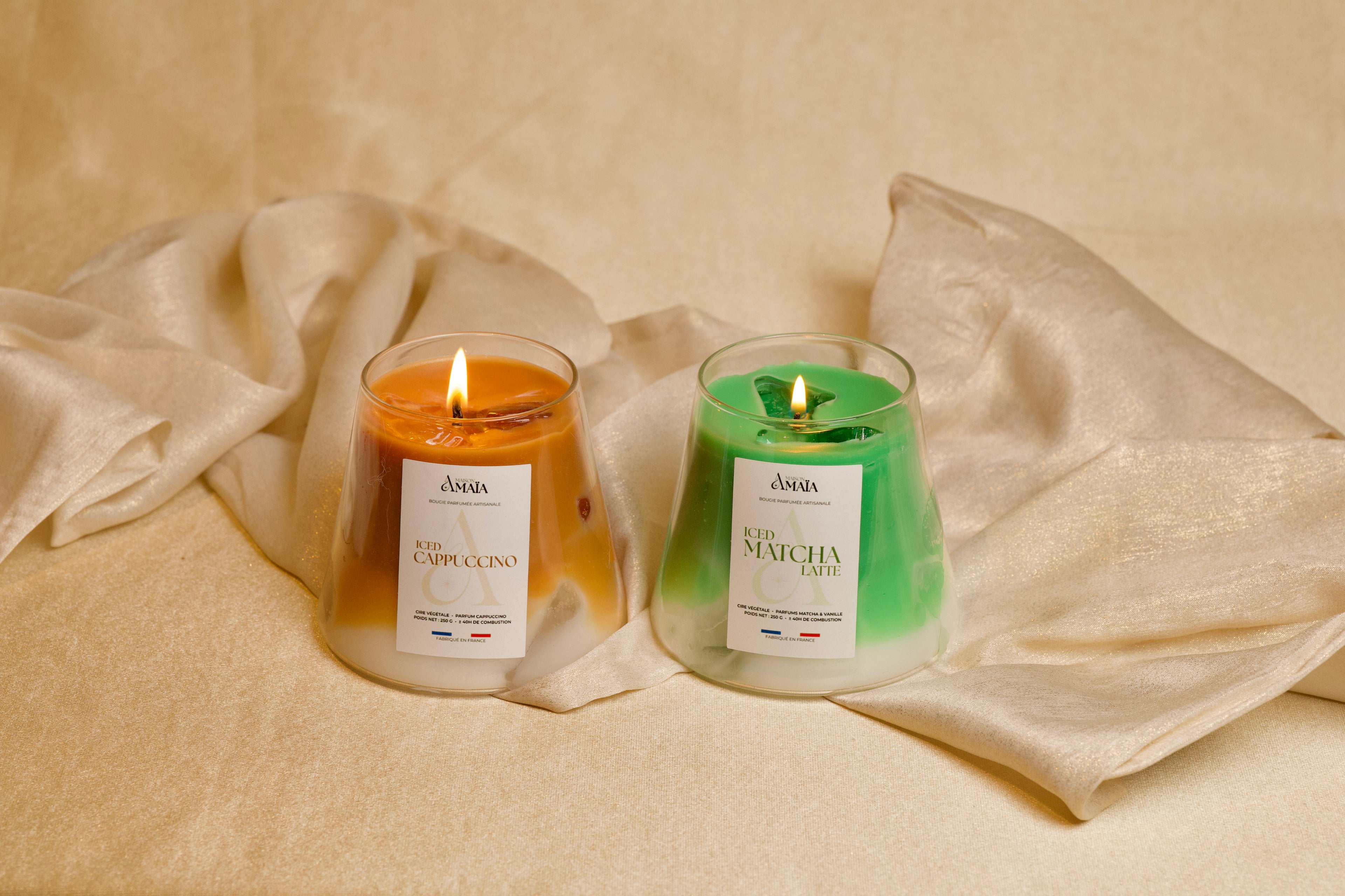 Bougies parfumées Maison Amaïa, créations faites à la main en France cire de soja naturelle